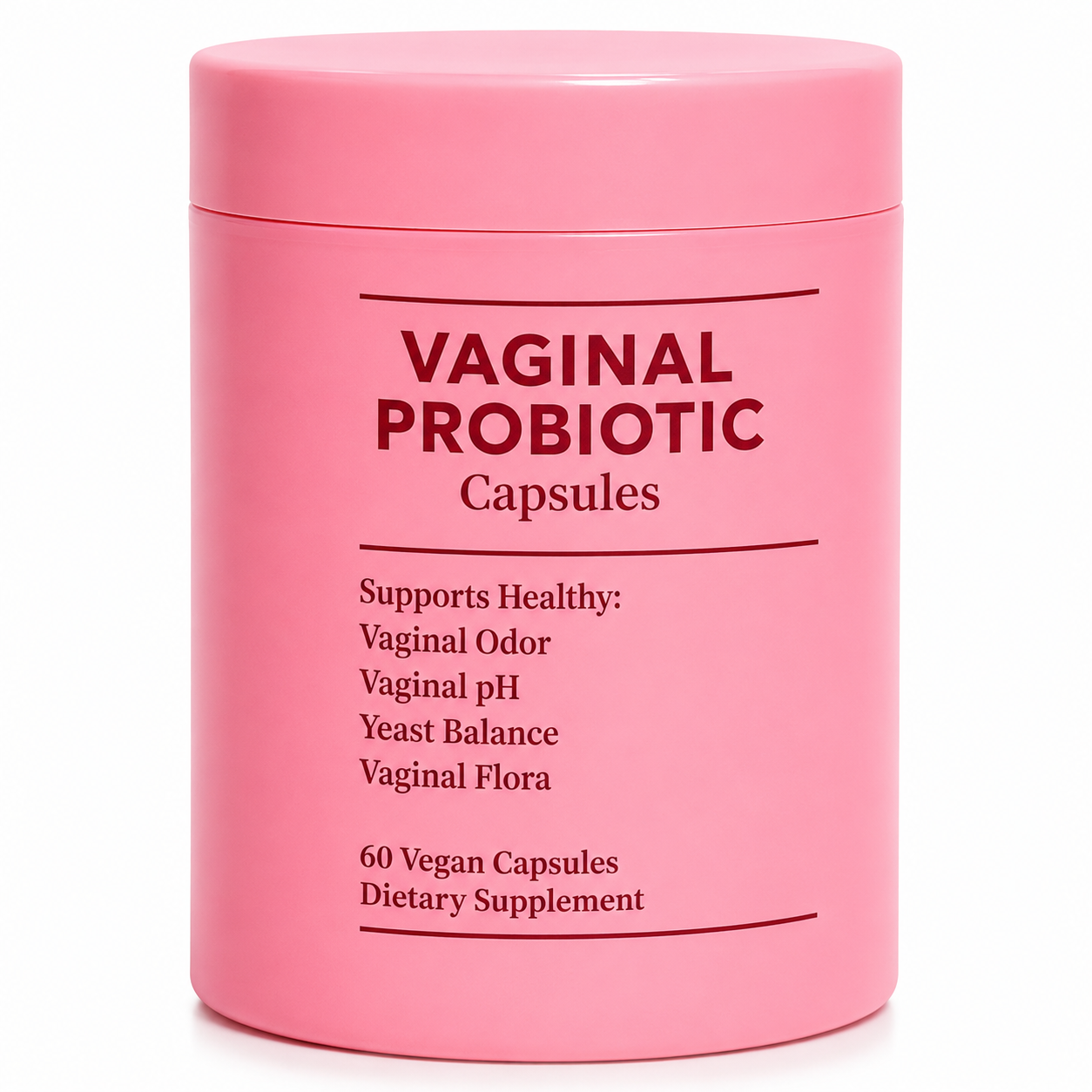 Probióticos Íntimos Femeninos – Cápsulas para Equilibrio Vaginal (60 cápsulas)