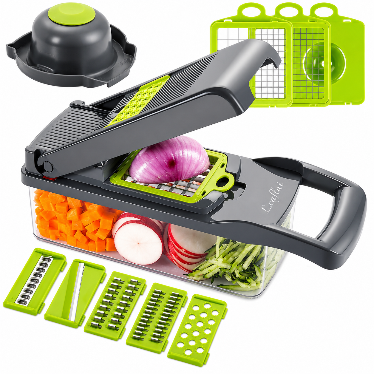 Cortador multifunción de Verduras 16 en 1 Mandolina de Cocina Profesional